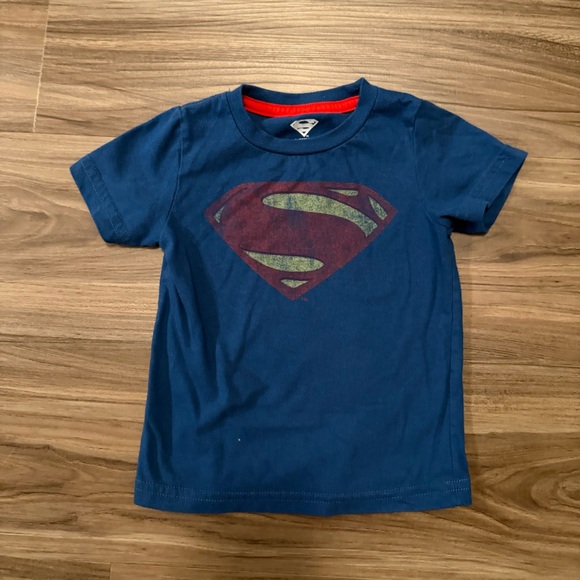 DC Comics Blue Superman Logo Kids Tee size 18M - Picture 3 of 4